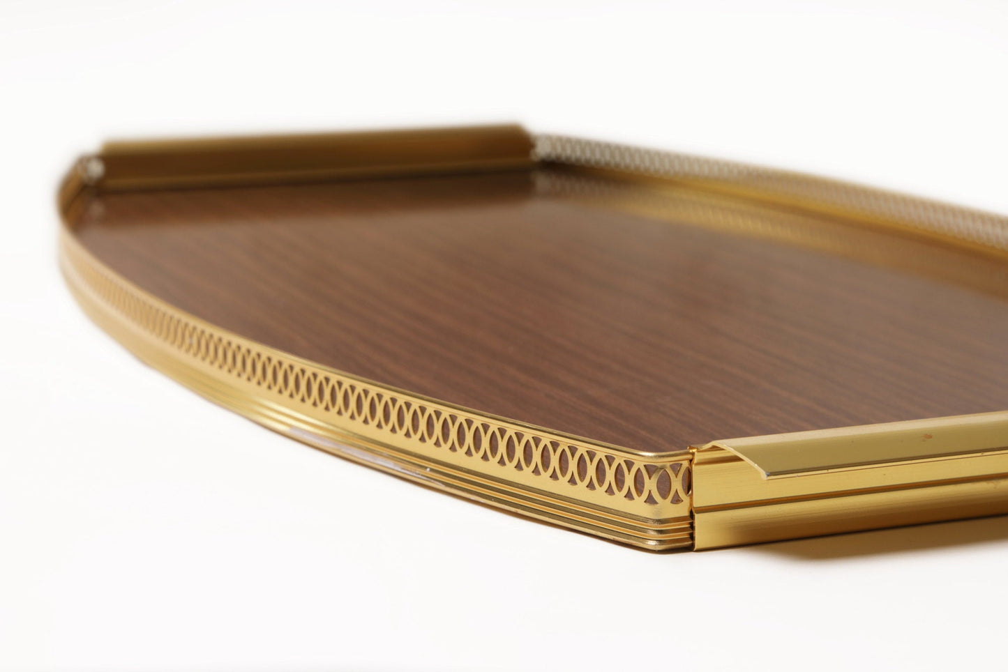 Oval teak tray from the 70s