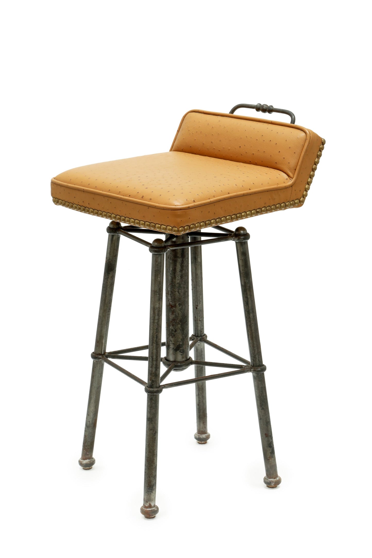 Six ostrich-like stools 