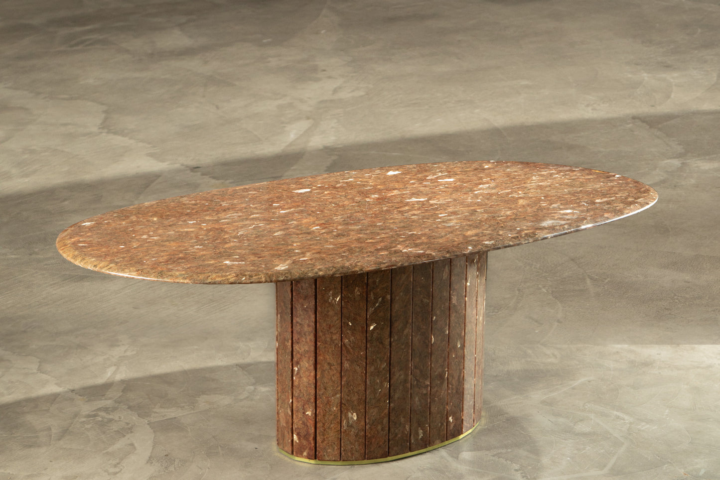 Jean Charles labradorite oval table from the 70s