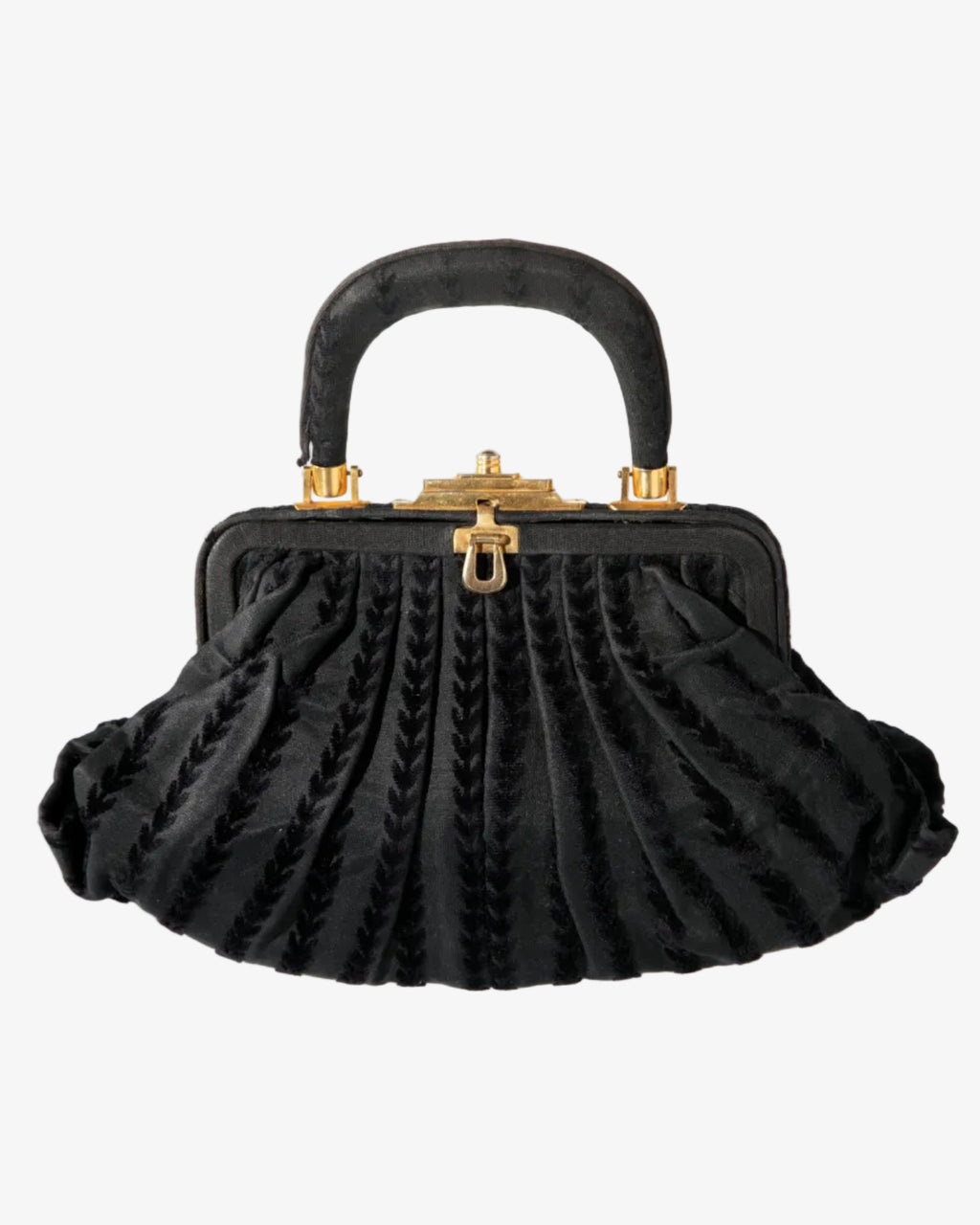 Borsa a mano Roberta Di Camerino velluto dévoré nero