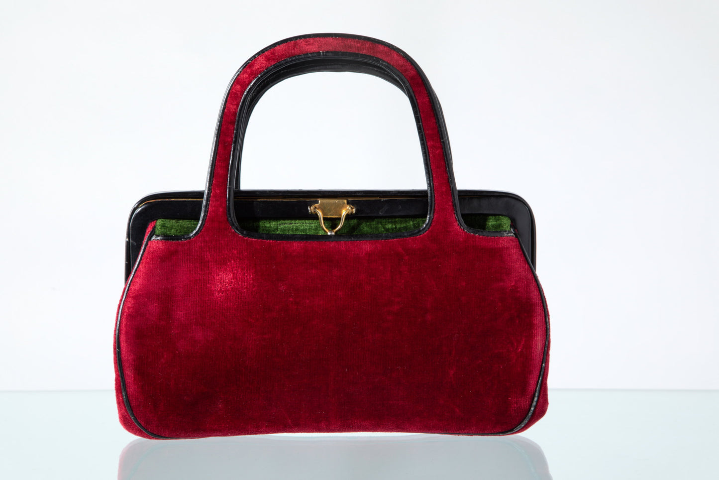 Roberta Di Camerino bag with shoulder strap and removable brass handle