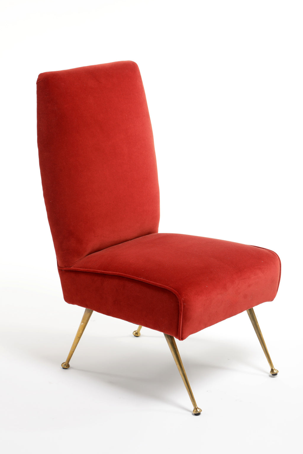 Pair of amaranth armchairs from the 60s reinterpreted triplef