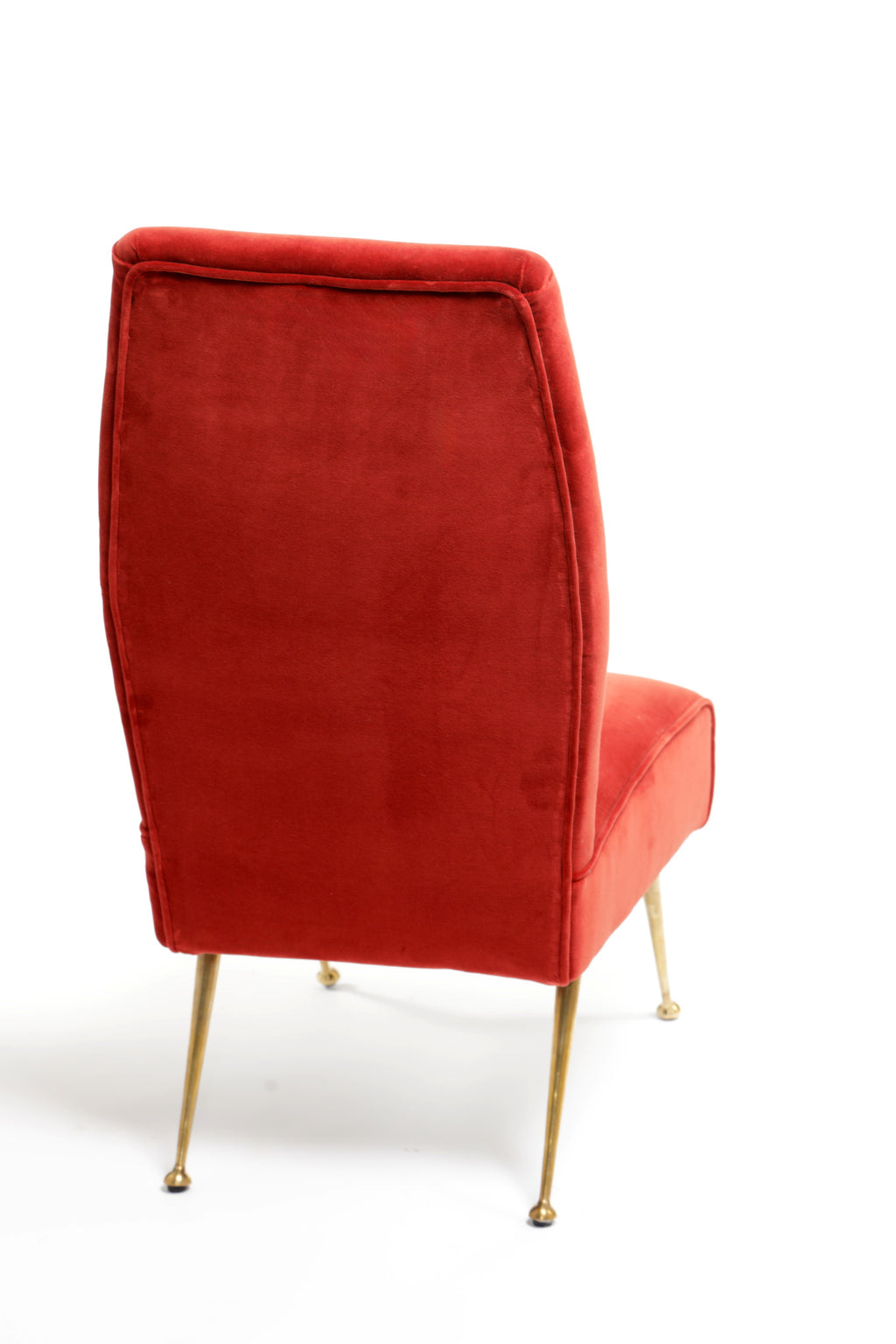 Pair of amaranth armchairs from the 60s reinterpreted triplef