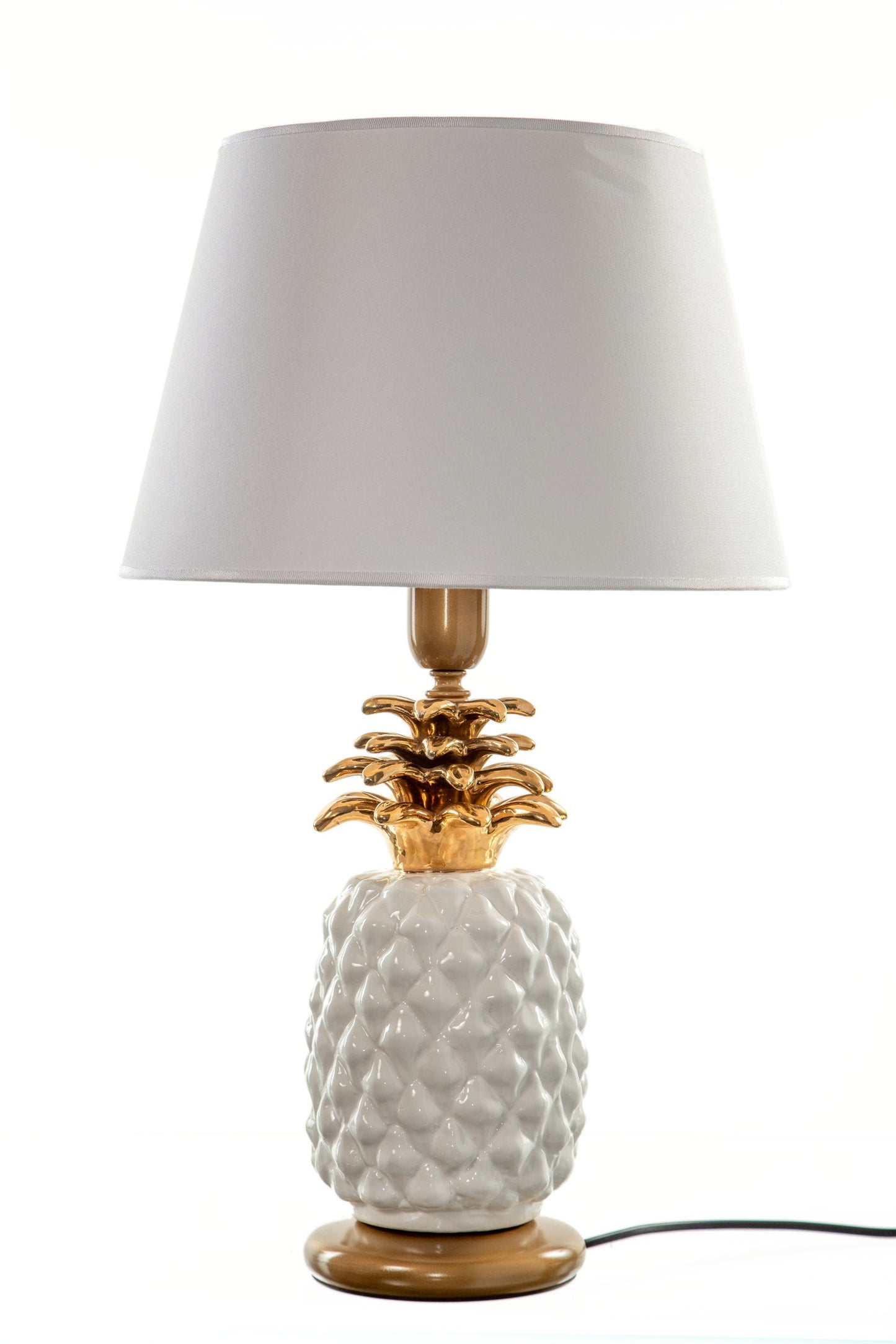 Pair of 70s pineapple table lamps