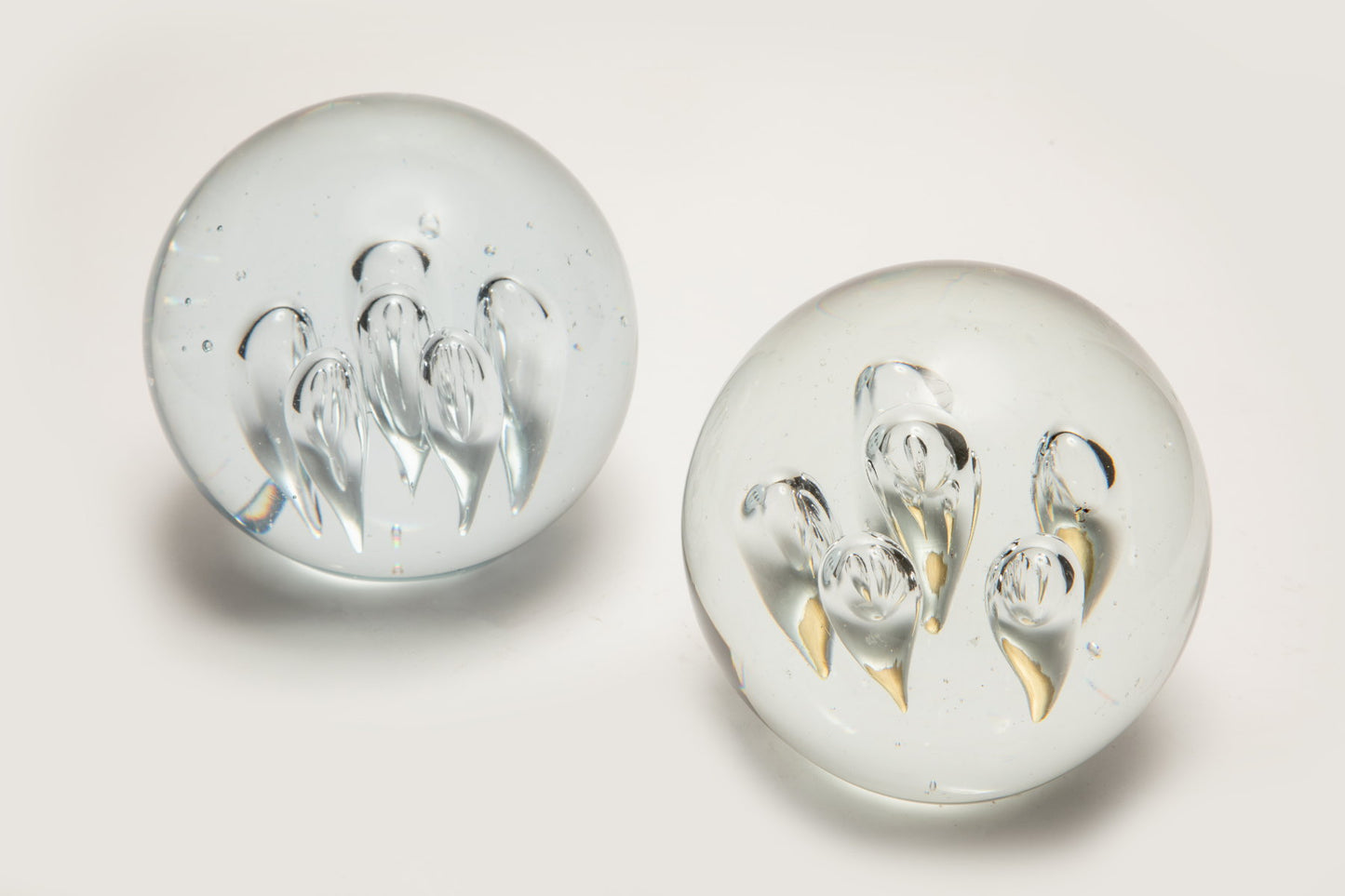 Pair of Murano bubble decorations