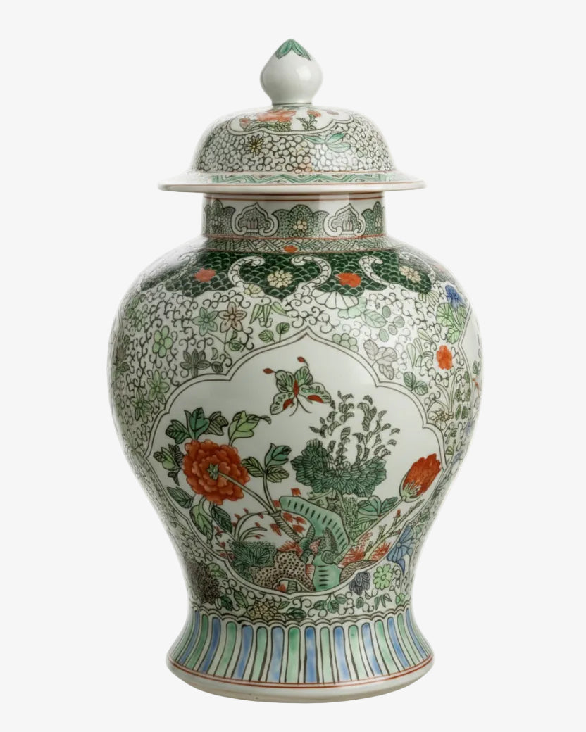 Chinese painted potiche