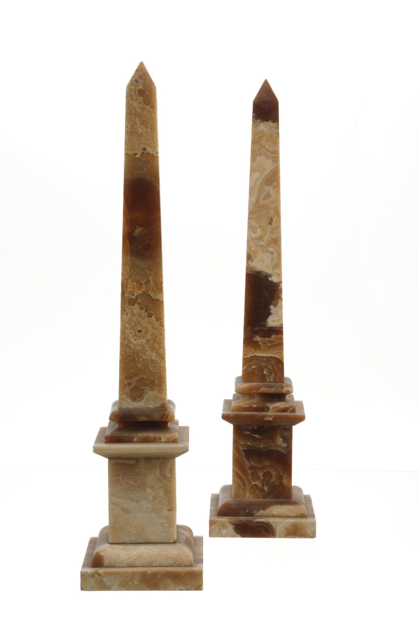 Pair of onyx Obelisks from the 70s