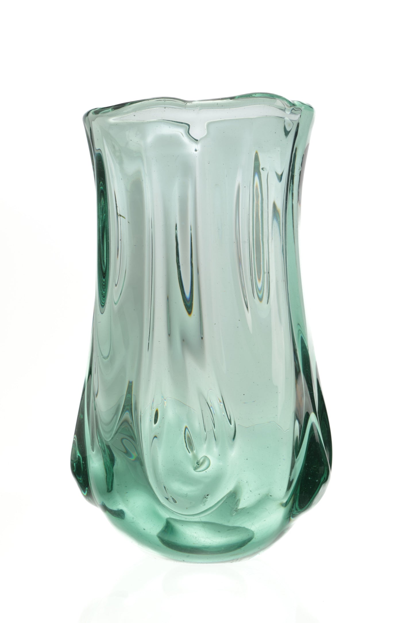 Tronco Murano glass vase Flavio Poli for Seguso 1937