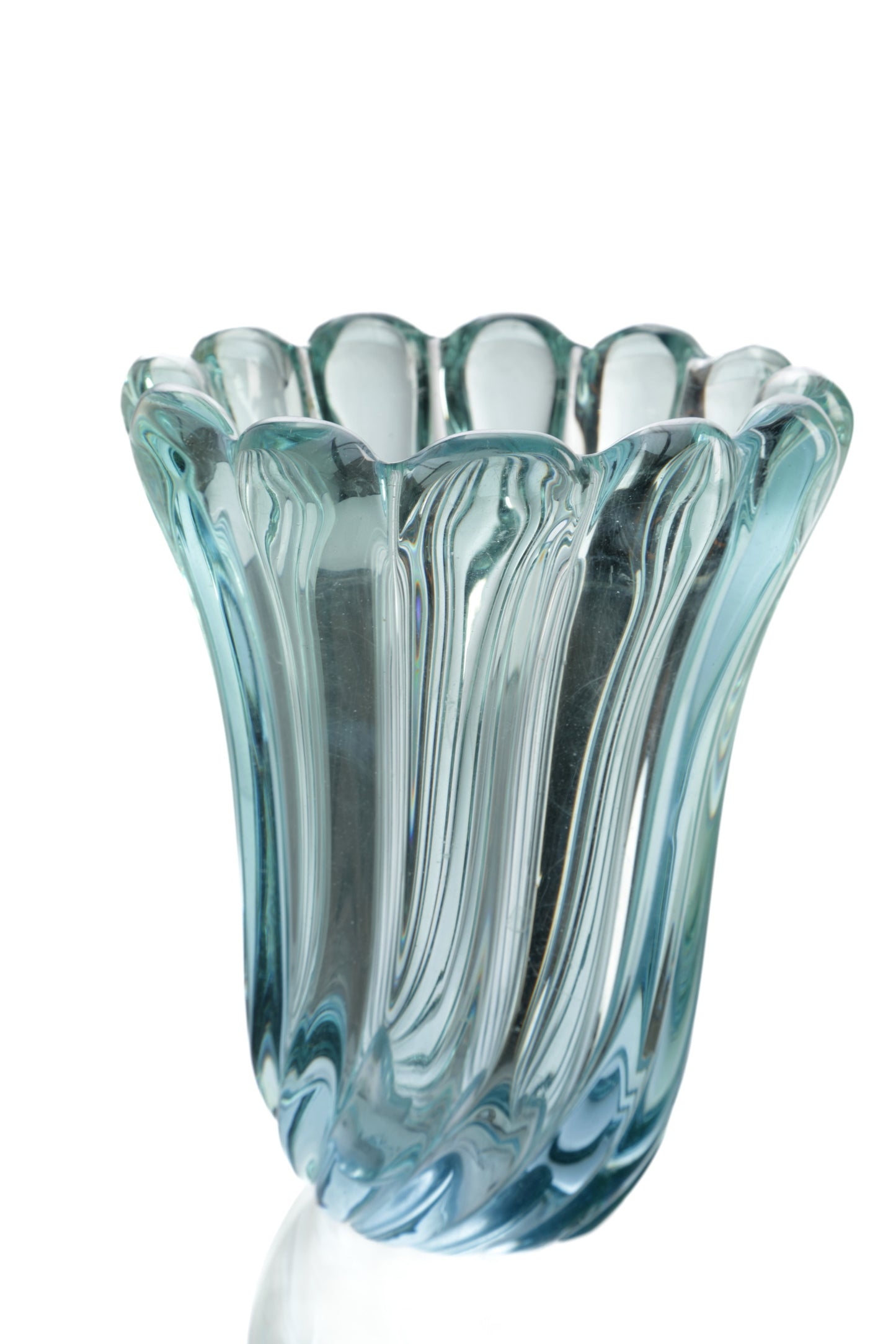 Murano glass vase Flavio Poli for Seguso 1942