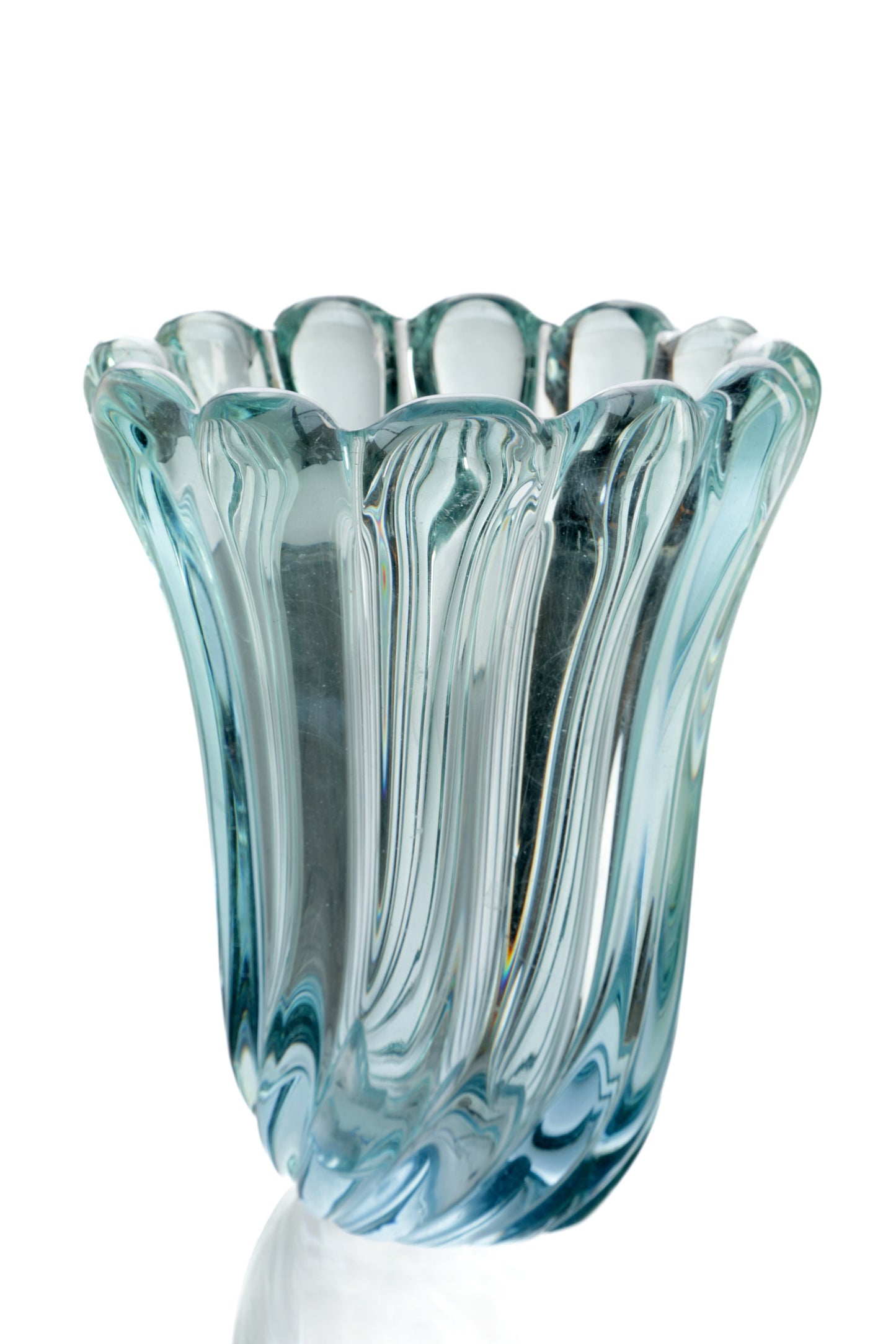 Murano glass vase Flavio Poli for Seguso 1942