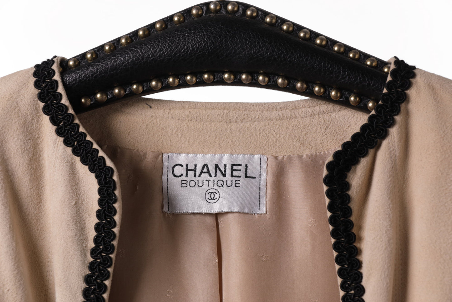 Chanel 80s suede bolero