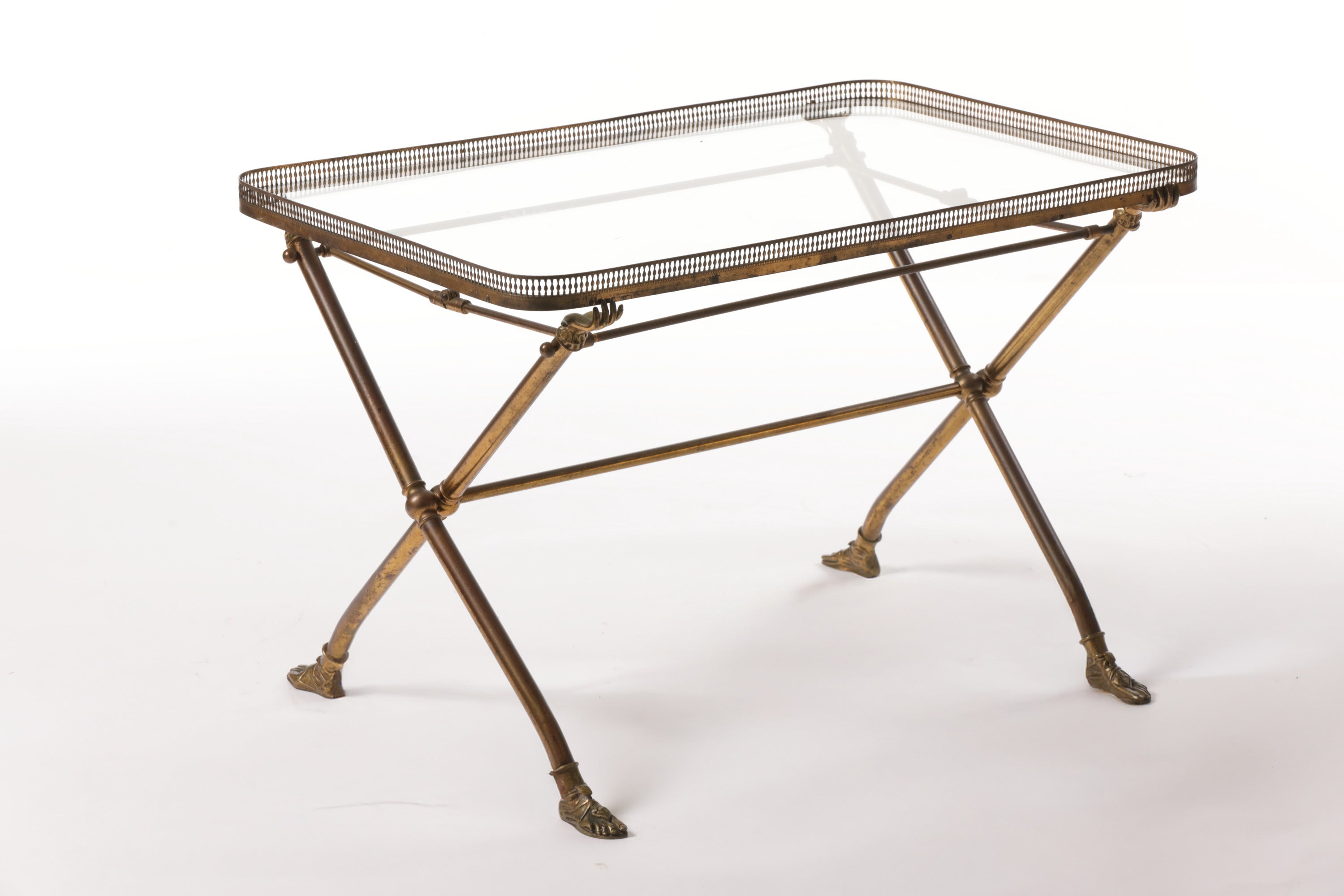 60's hand and foot table