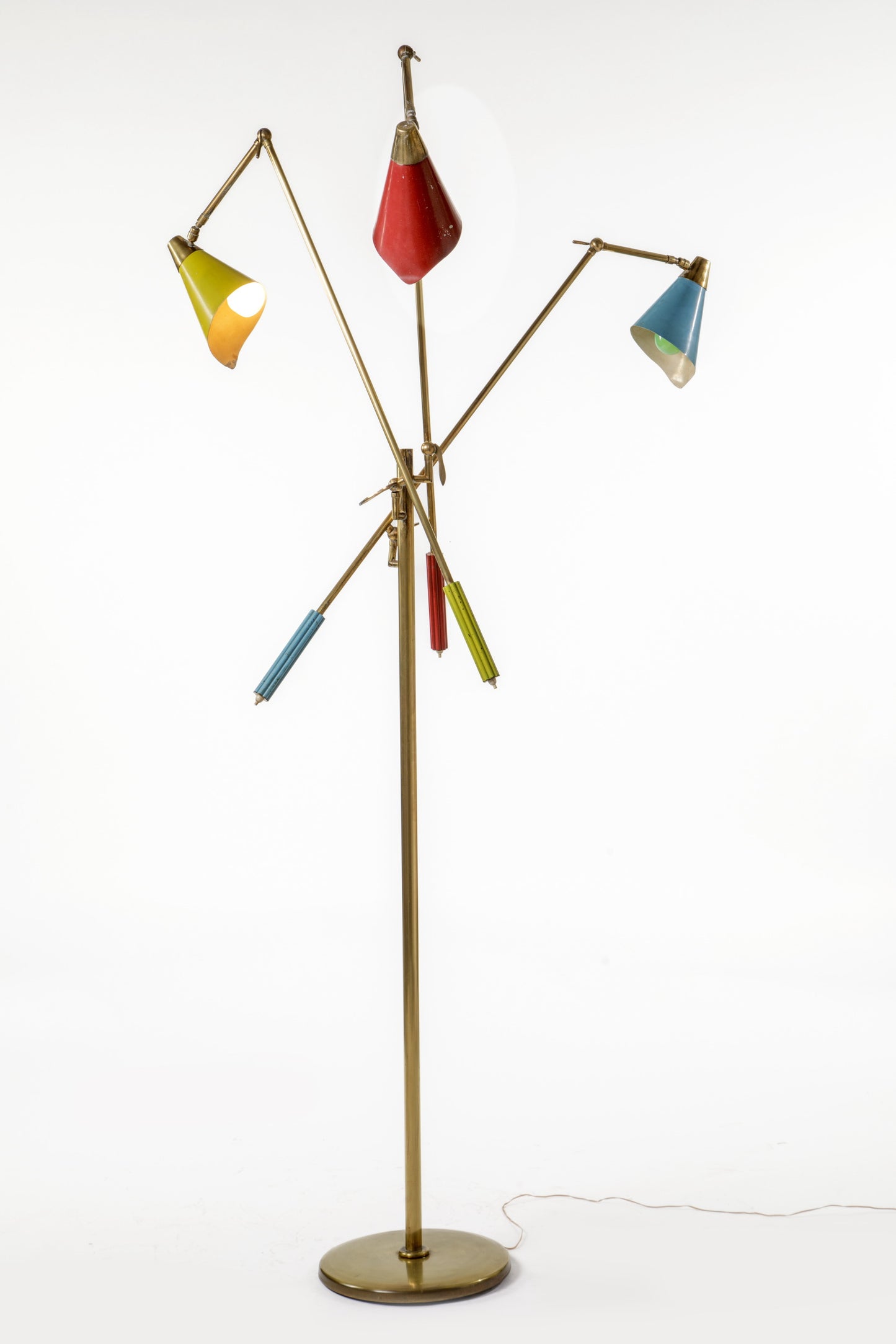 Angelo Lelli floor lamp for Arredoluce 50s