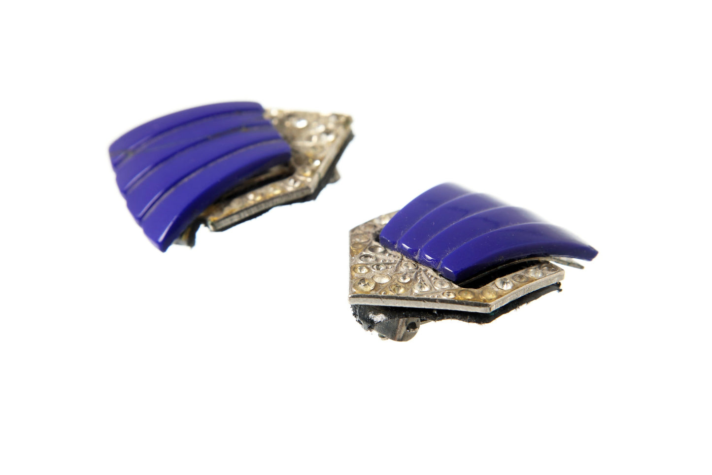 Art Deco clip earrings
