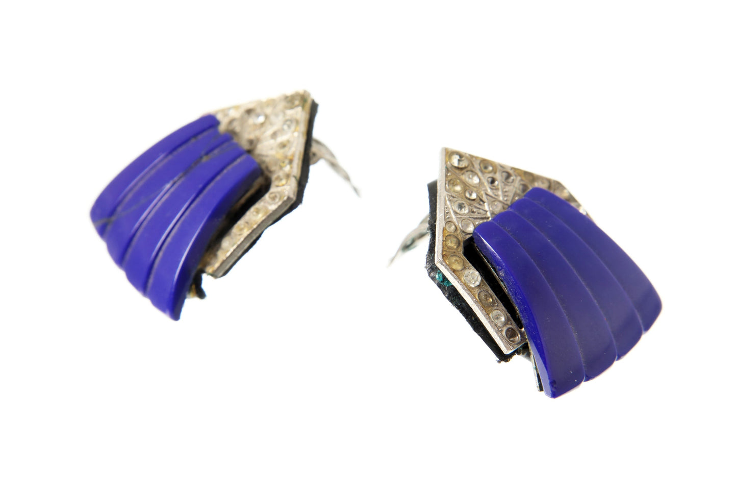 Art Deco clip earrings