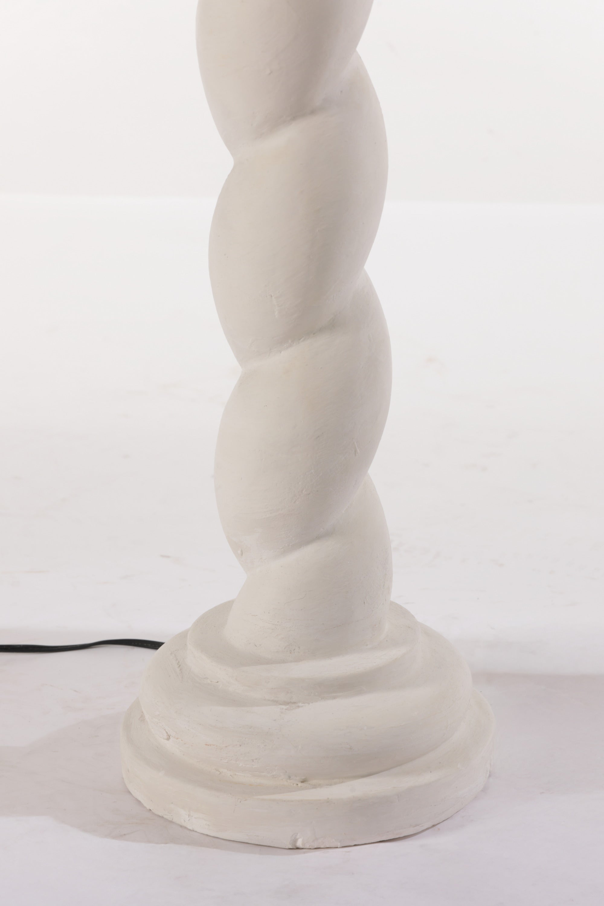French plaster torchon lamp from the 1940s