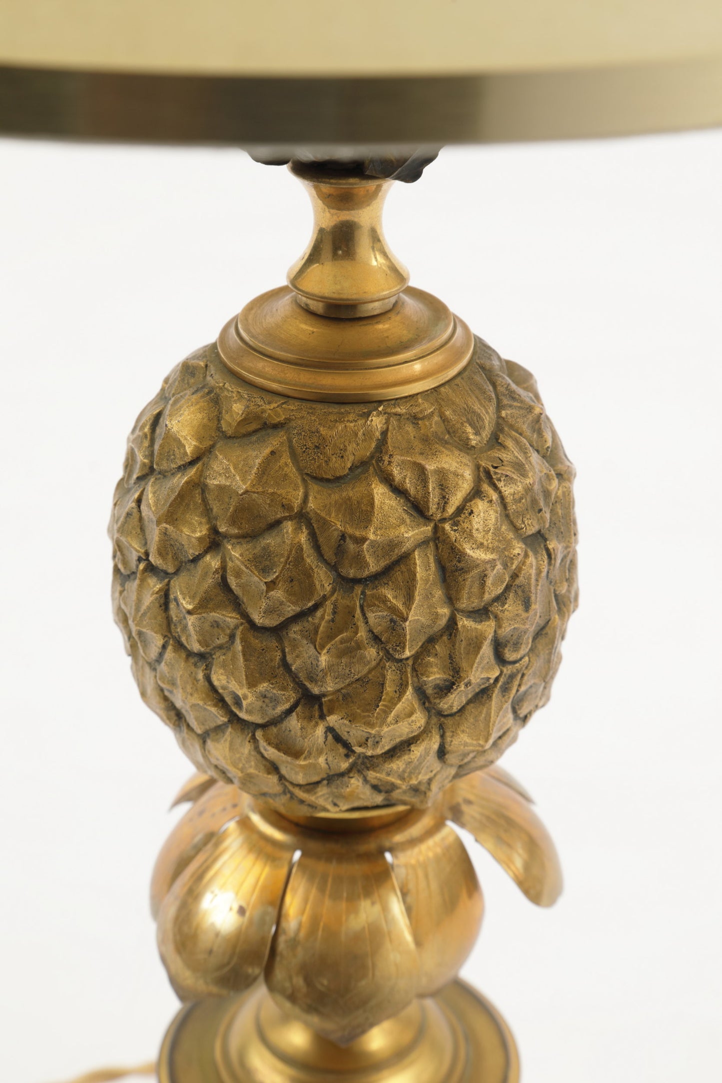 Lampada da tavolo ananas attribuibile a Maison Jansen