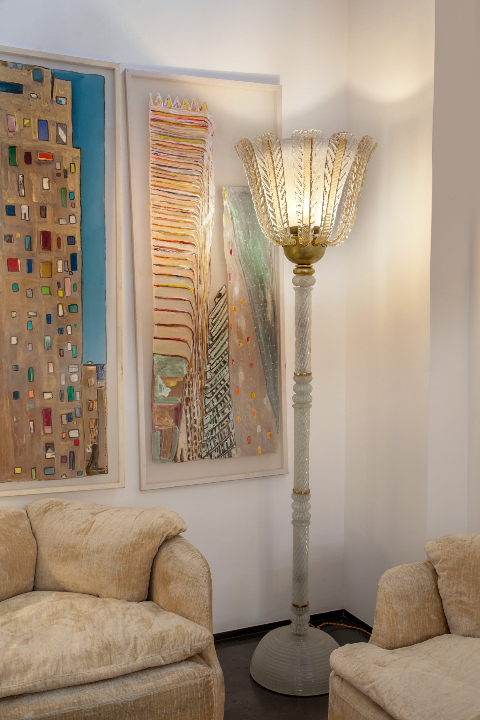 Ercole Barovier floor lamp from the 1940s