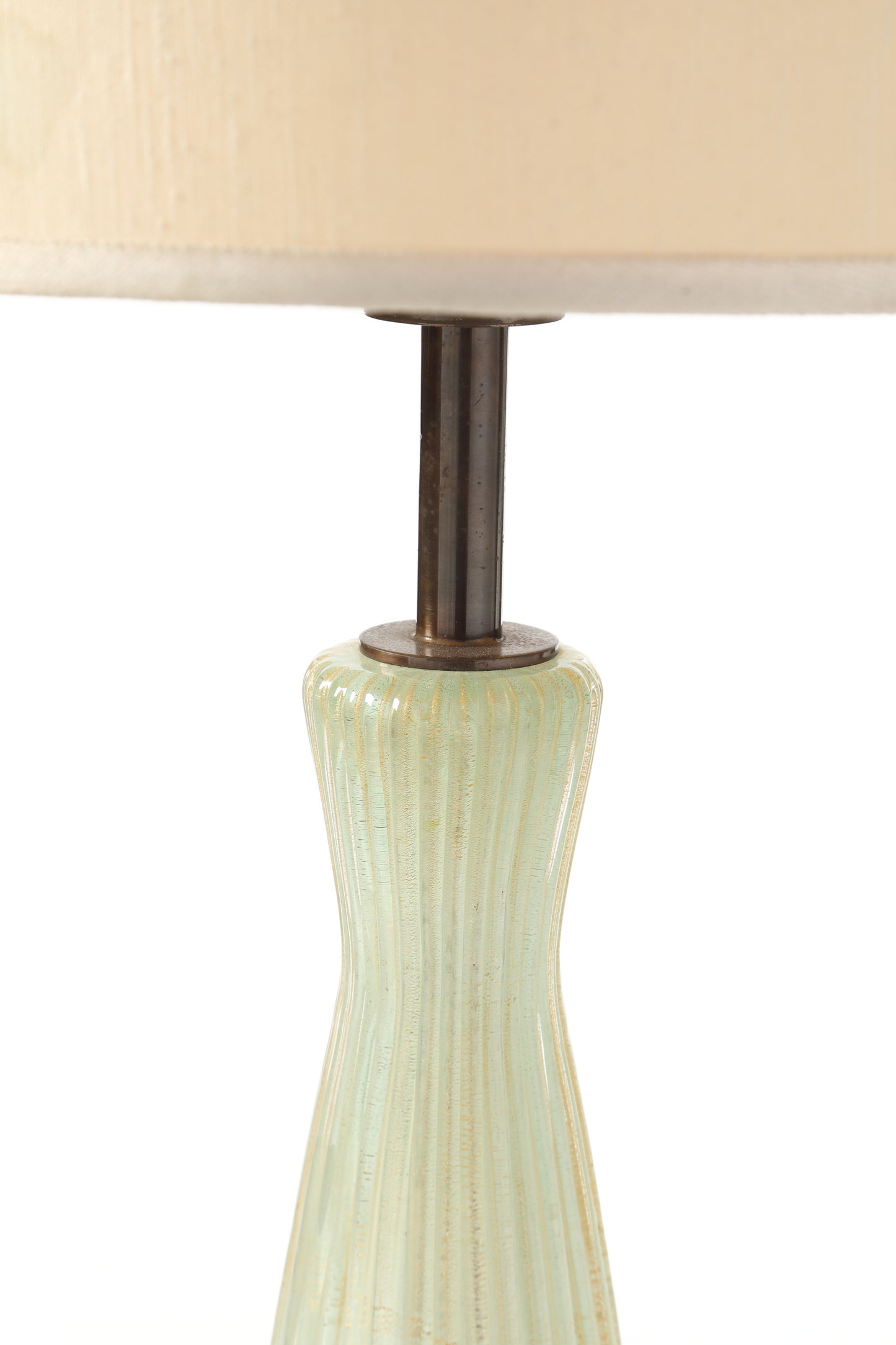 Lampada da tavolo anni 60 Vetro di Murano base marmo