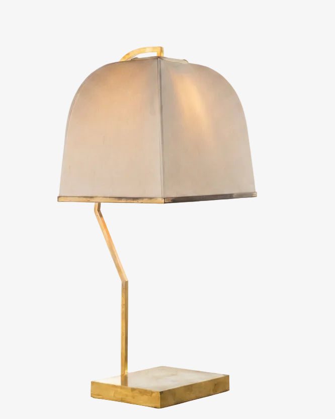 Lampada da tavolo anni 70 ottone