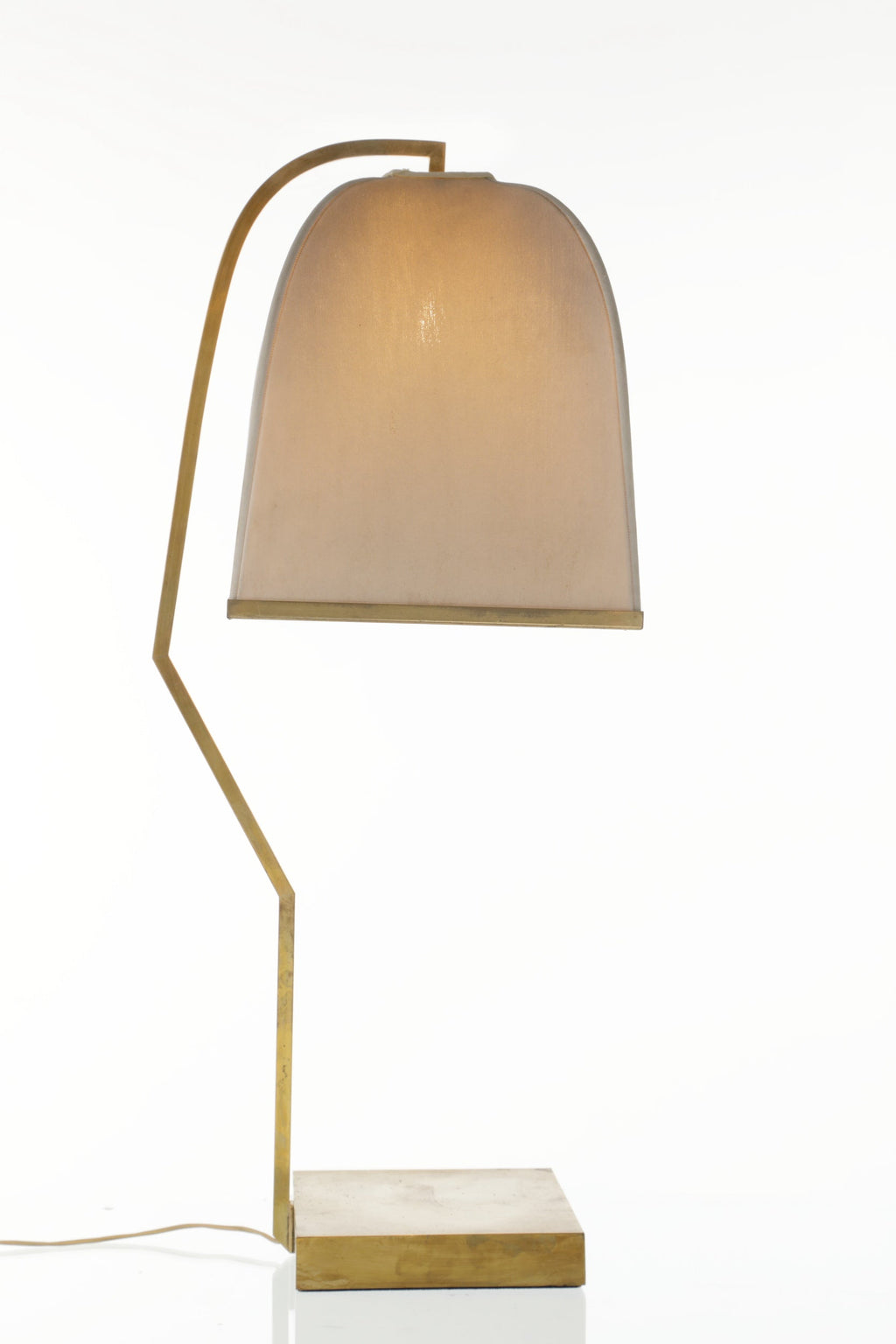 Lampada da tavolo anni 70 ottone
