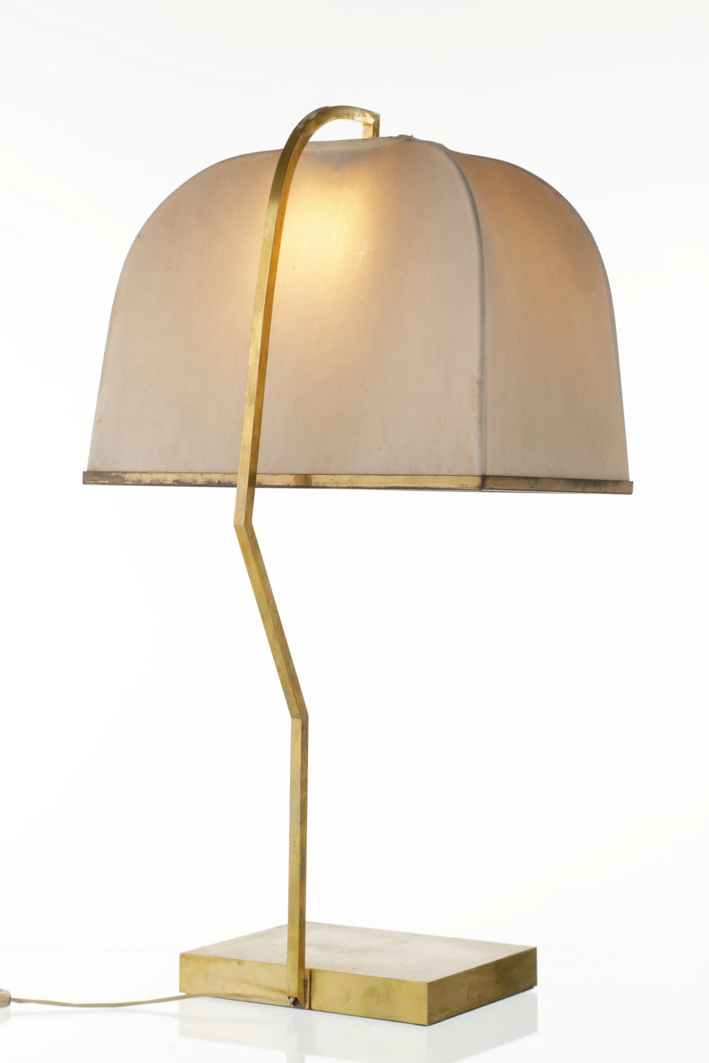 70s brass table lamp
