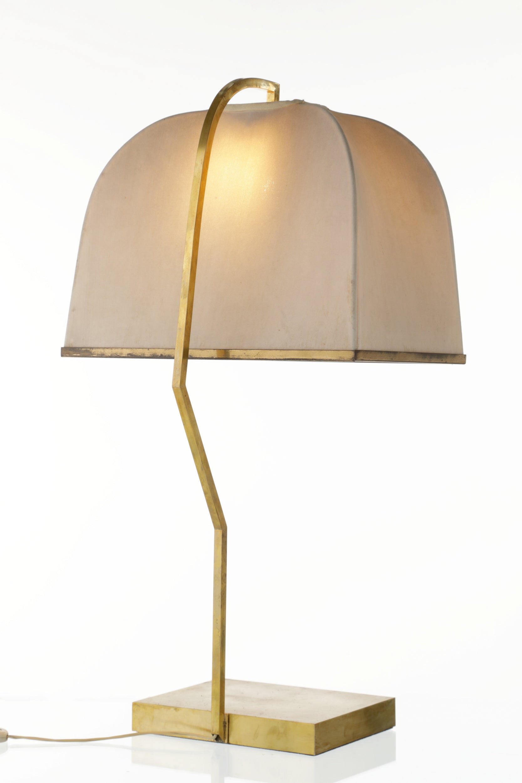 Lampada da tavolo anni 70 ottone