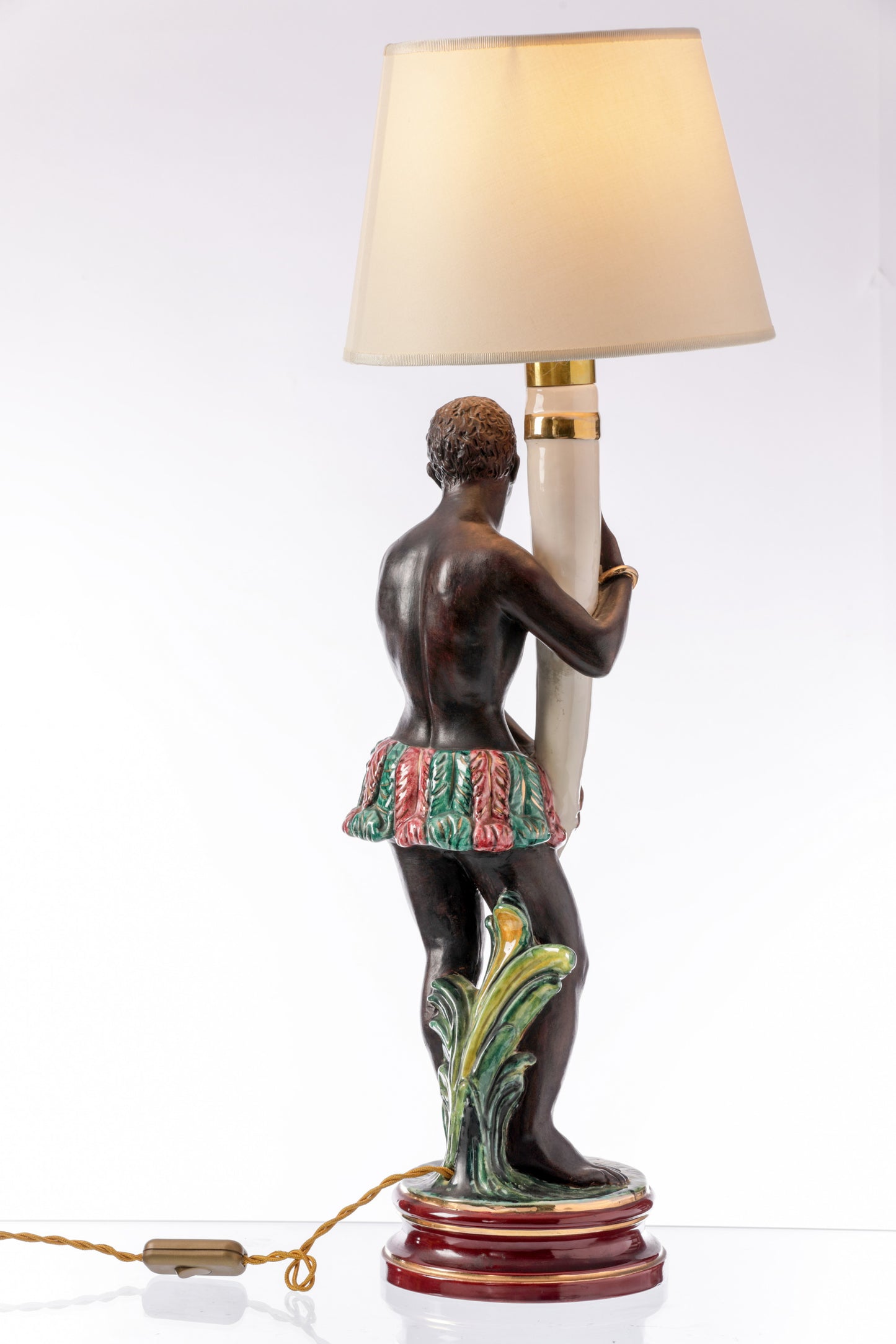 Farnesiana Parma ceramic table lamp from the 1940s