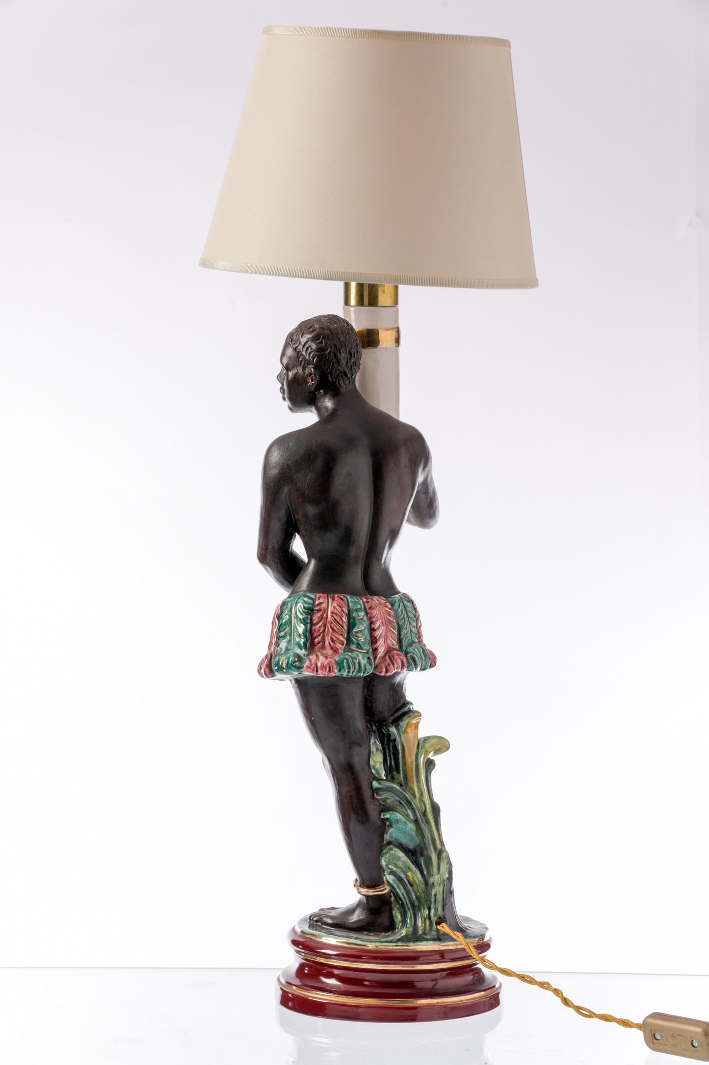 Farnesiana Parma ceramic table lamp from the 1940s