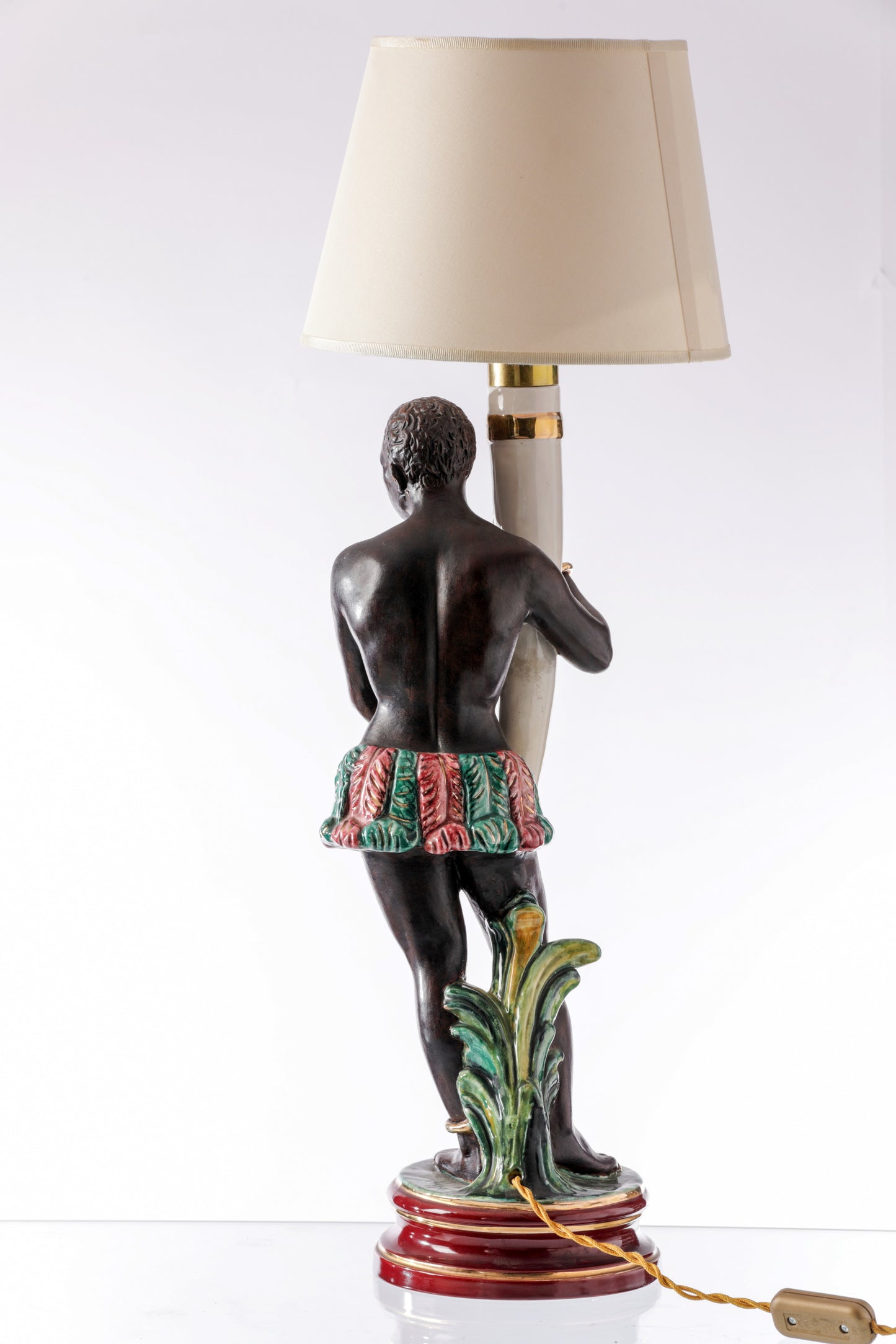 Farnesiana Parma ceramic table lamp from the 1940s