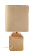 Lampada da tavolo ceramica arancione anni 60