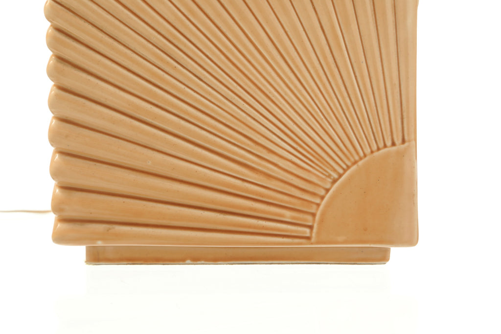 Lampada da tavolo ceramica arancione anni 60