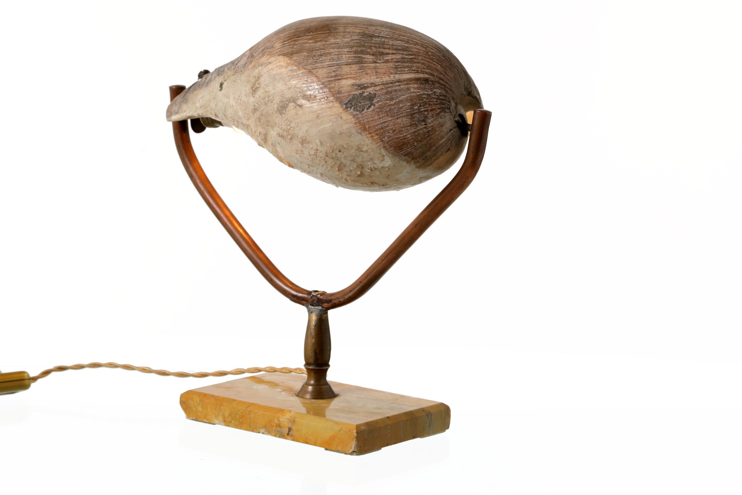 Lampada da tavolo conchiglia anni 50