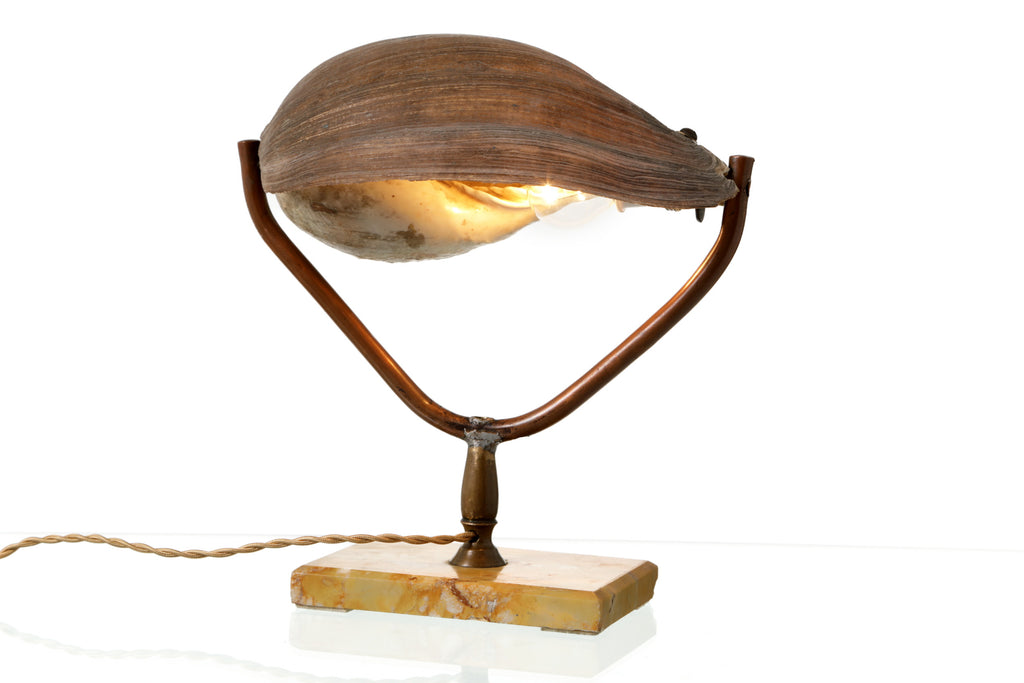 Lampada da tavolo conchiglia anni 50
