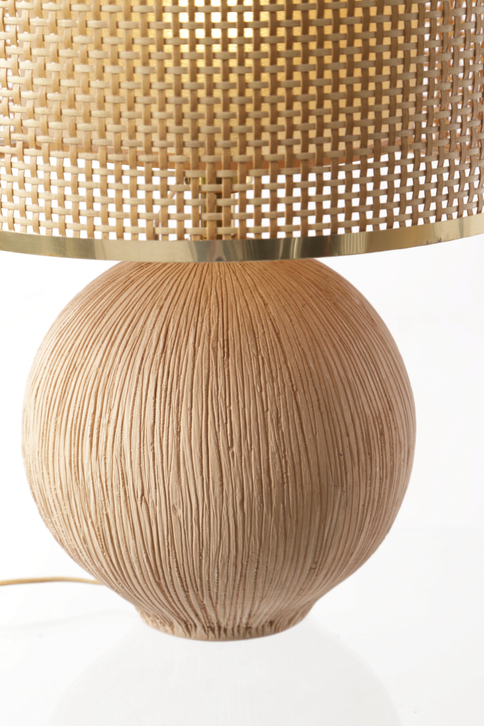 Lampada da tavolo terracotta anni 70