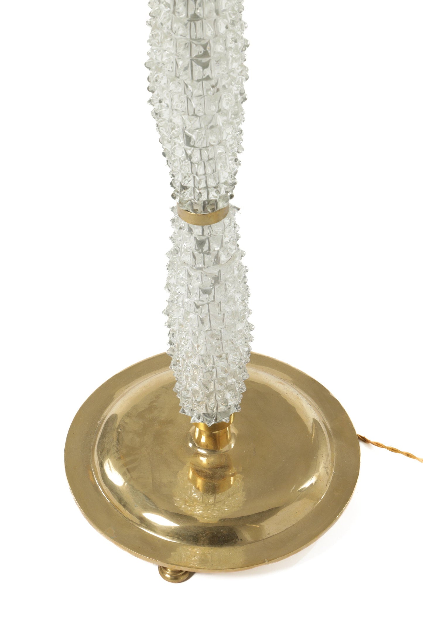 Barovier floor lamp in rostrated glass