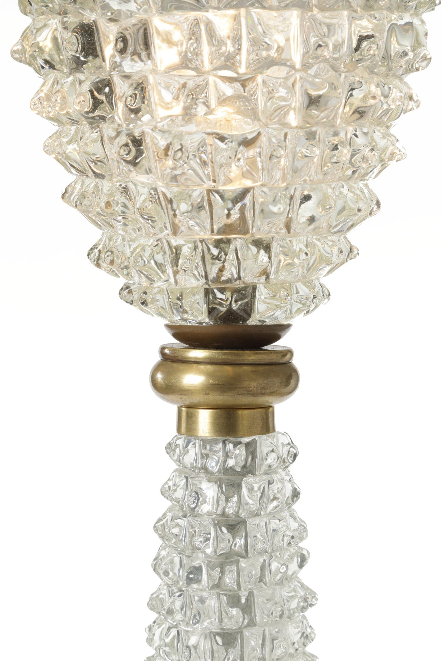 Barovier floor lamp in rostrated glass