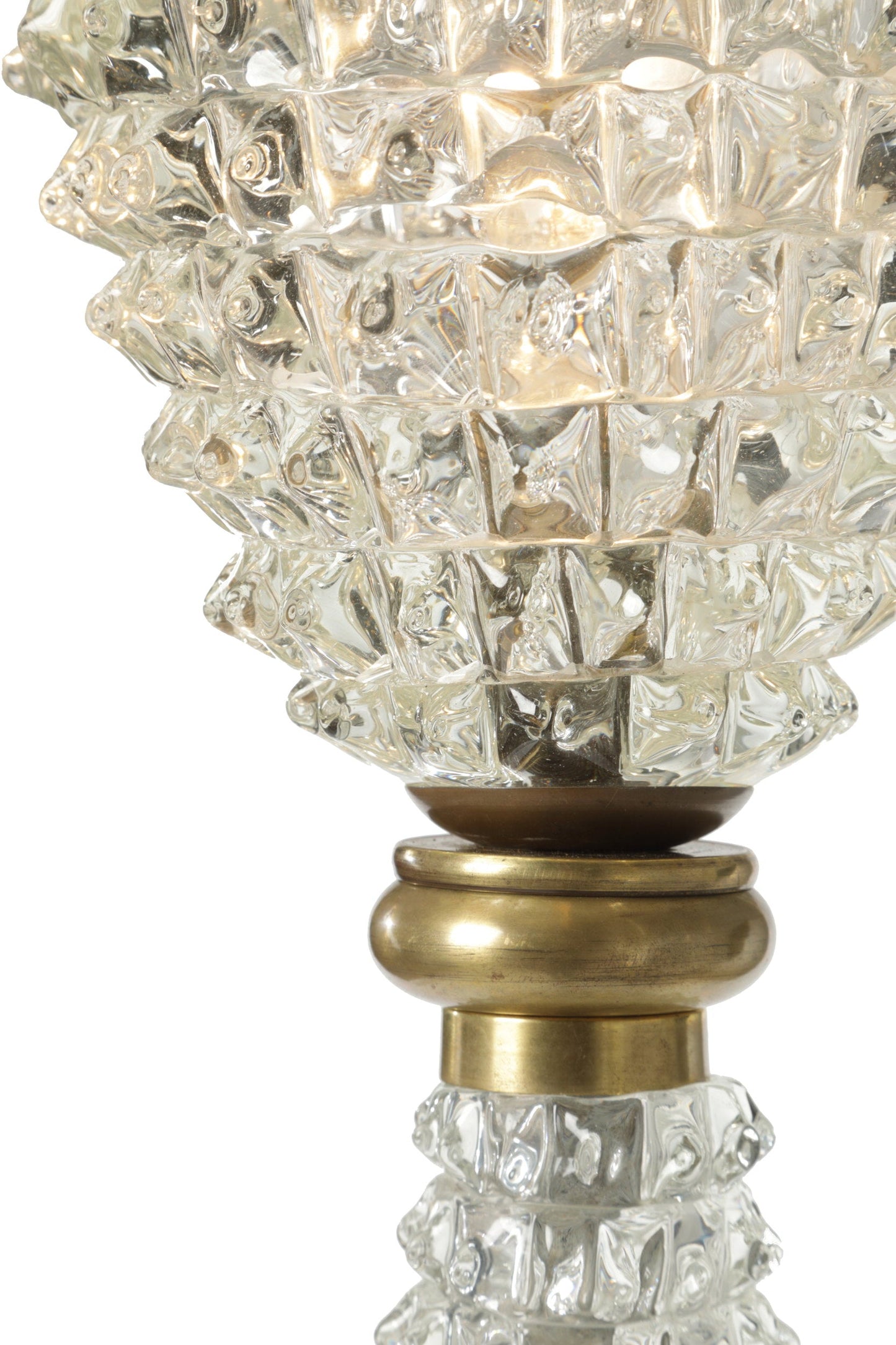 Barovier floor lamp in rostrated glass