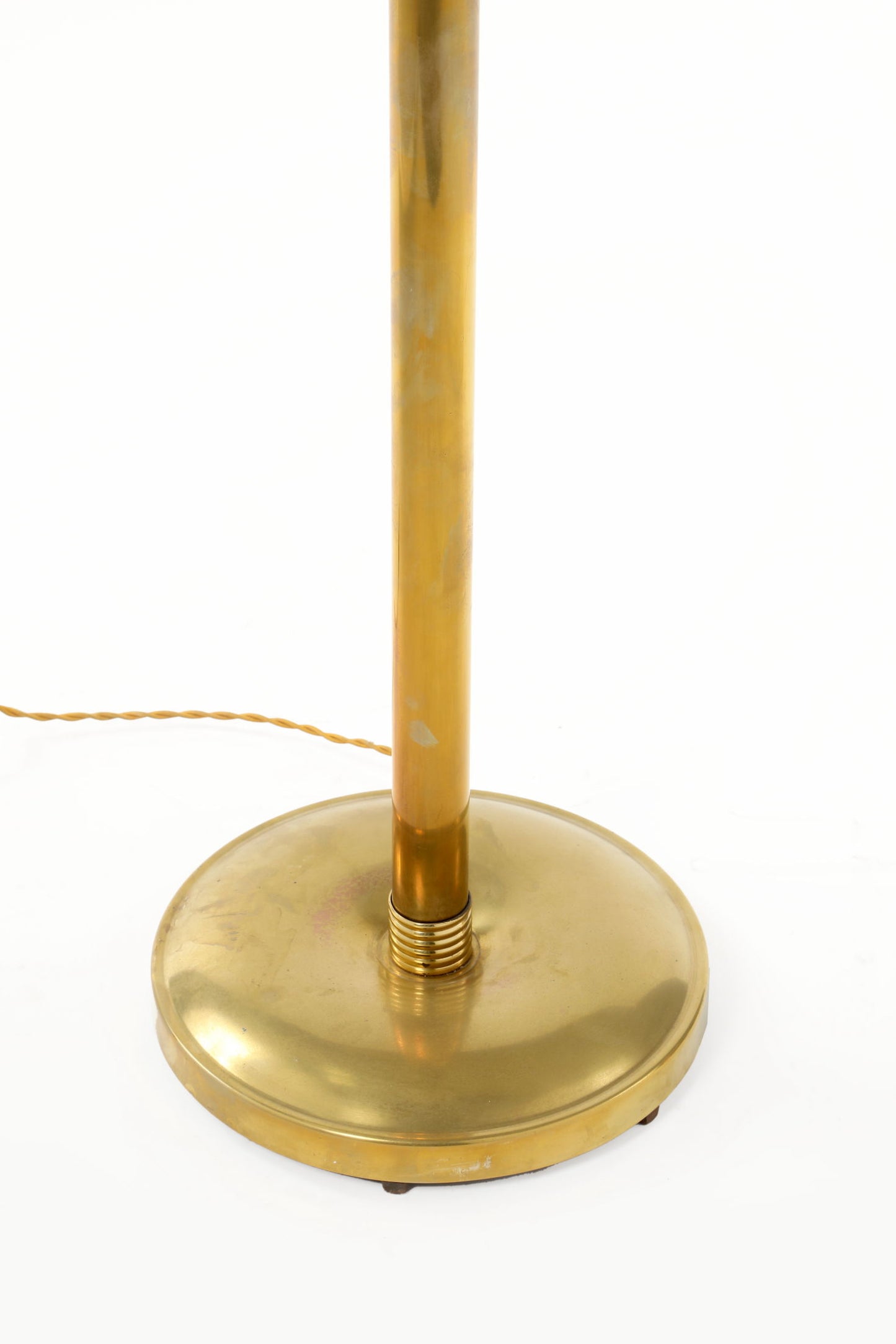 Floor lamp from the 70s in brass and Murano glass