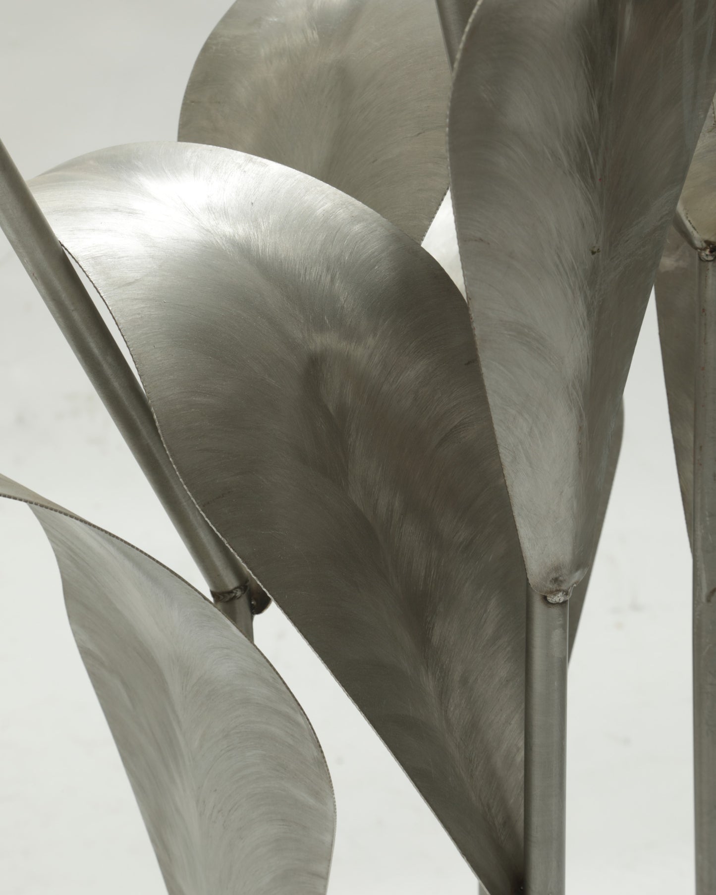 Lampada ottone e acciaio spazzolato anni 70