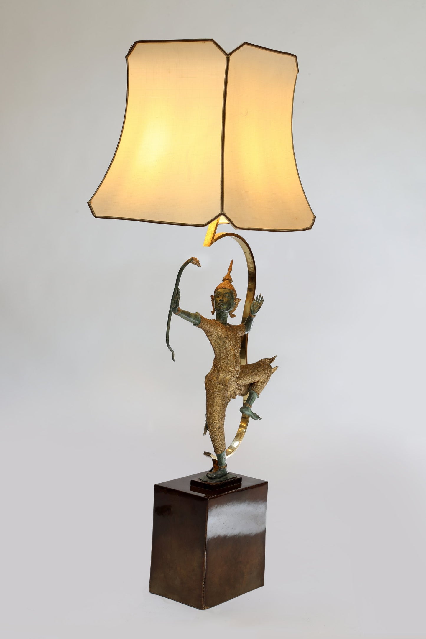 Oriental Hindu deity Rama floor lamp