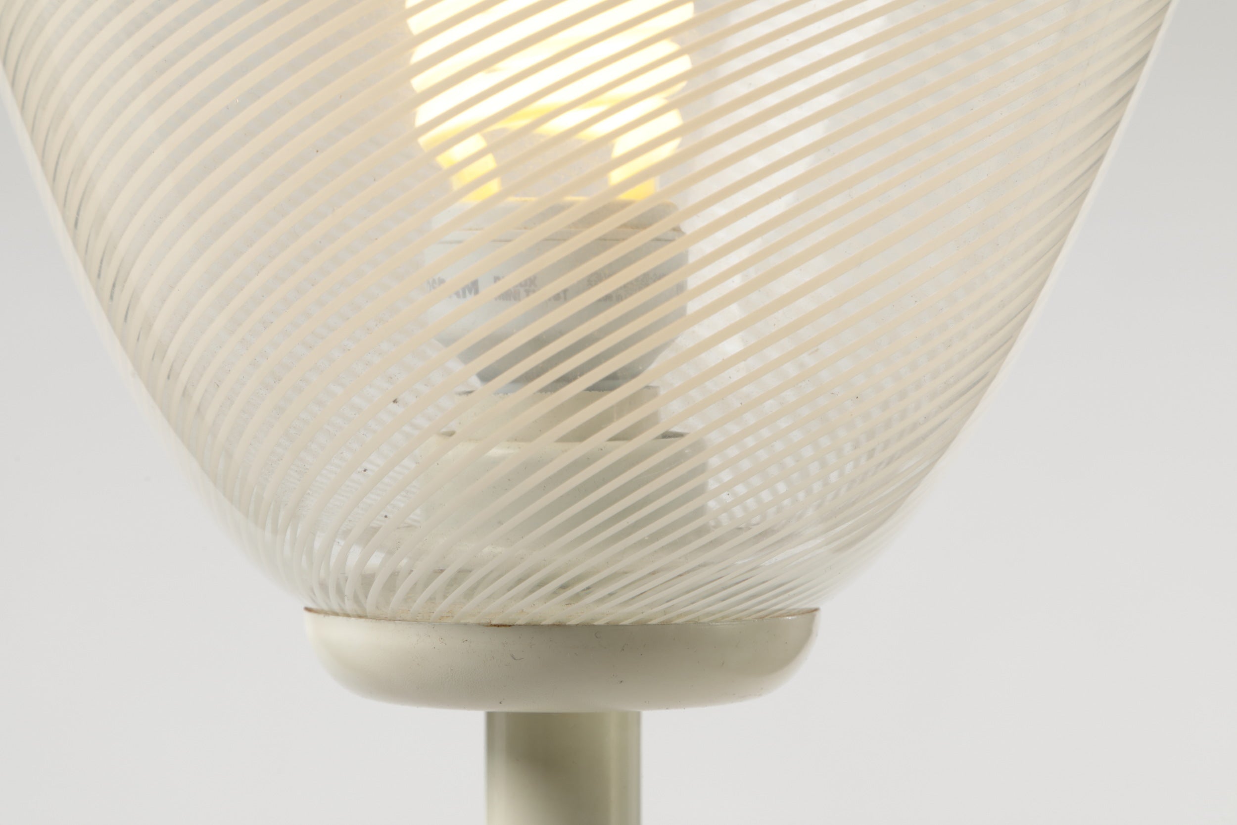 Reticello glass floor lamp from the 80s