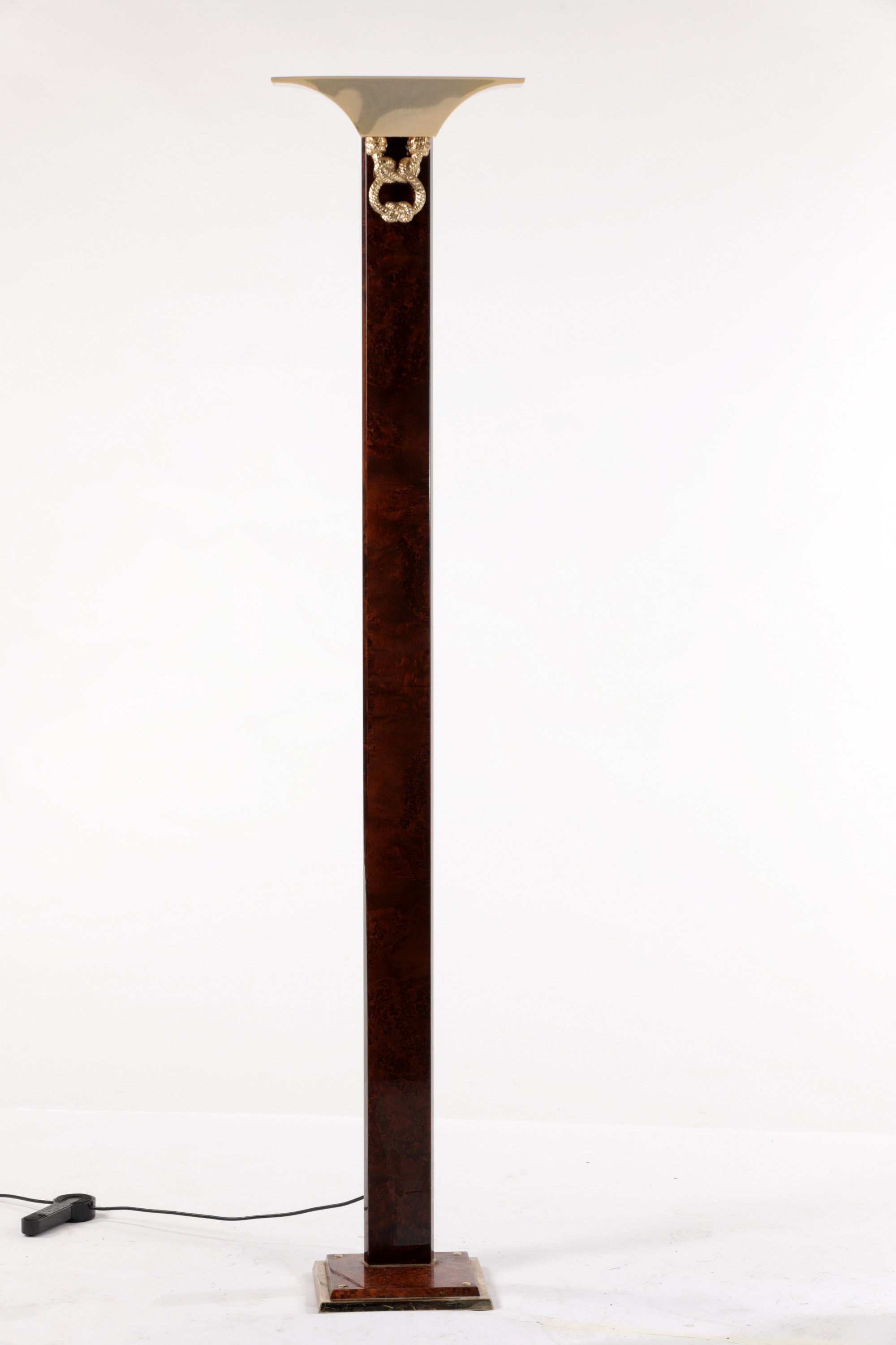 Lampada da terra radica e ottone anni 70