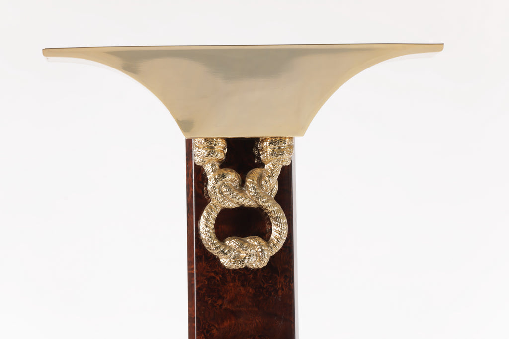 Lampada da terra radica e ottone anni 70