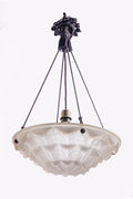 Lampadario Art Déco cristallo ghiacciato