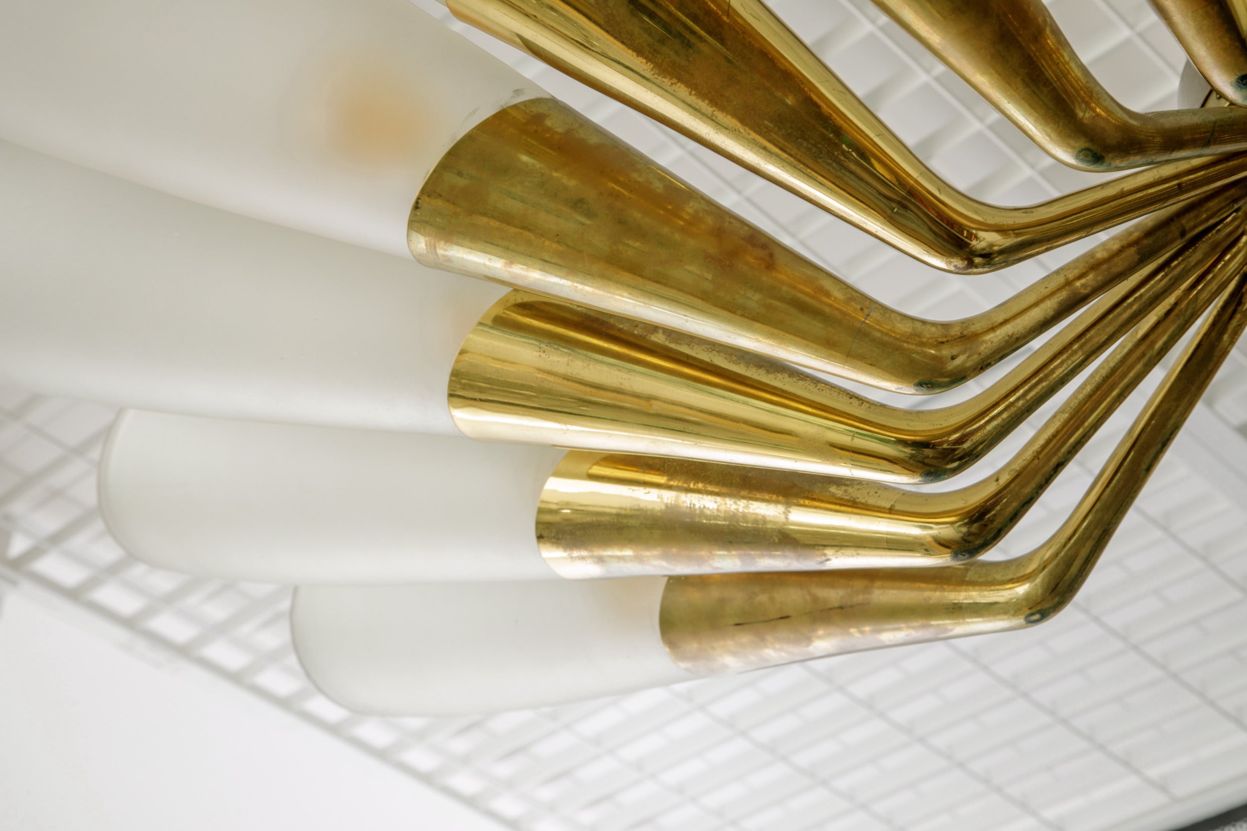 Max Ingrand chandelier, produced by Fontana Arte in 1955