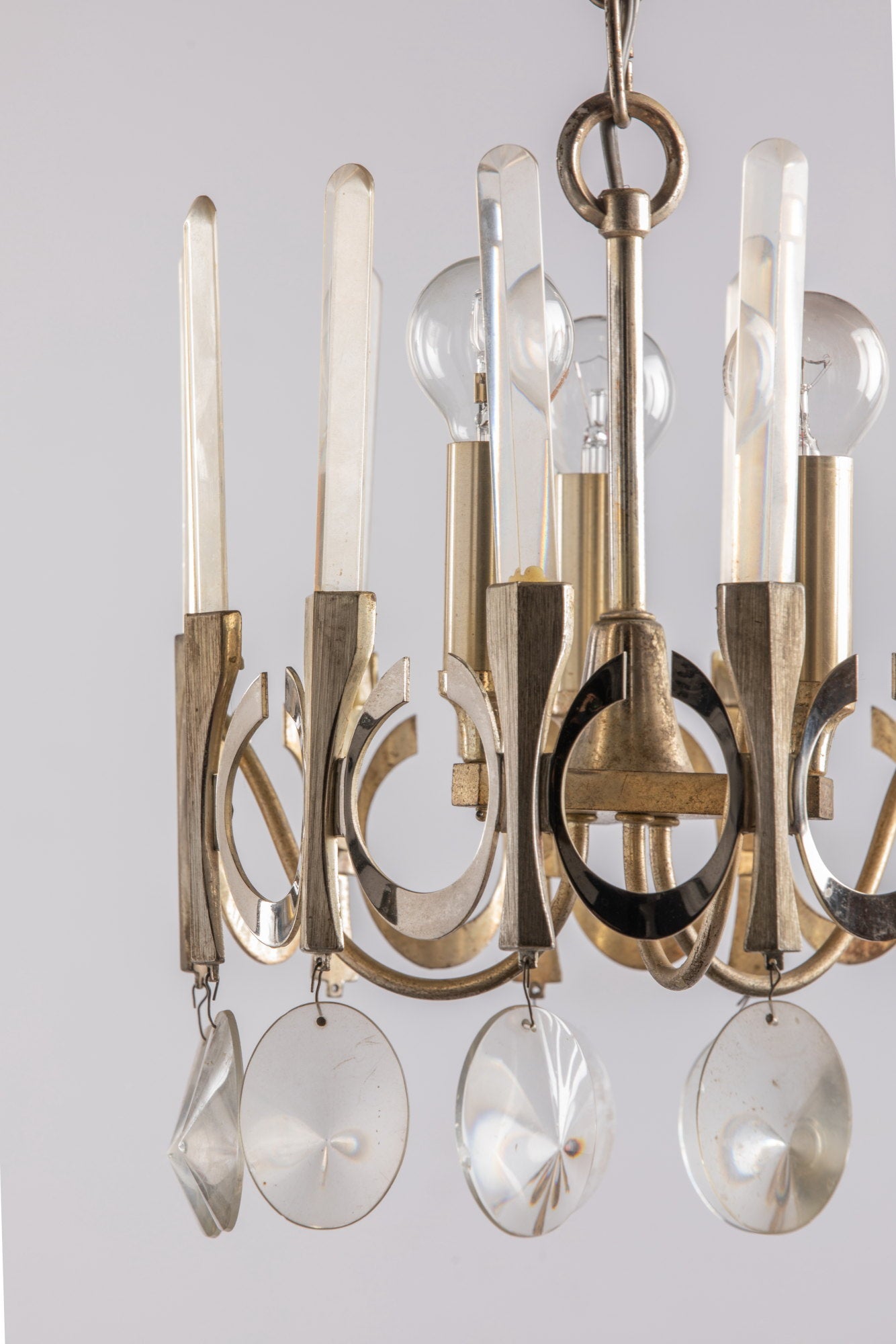 Lampadario Gaetano Sciolari anni 60 3 punti luci