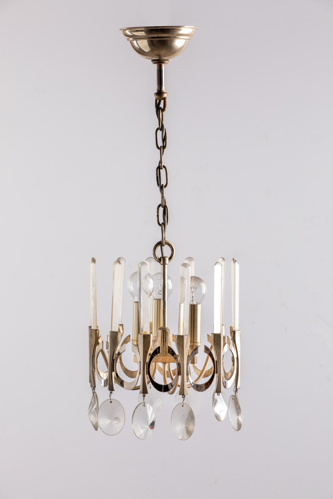 Gaetano Sciolari chandelier from the 60s, 3 light points