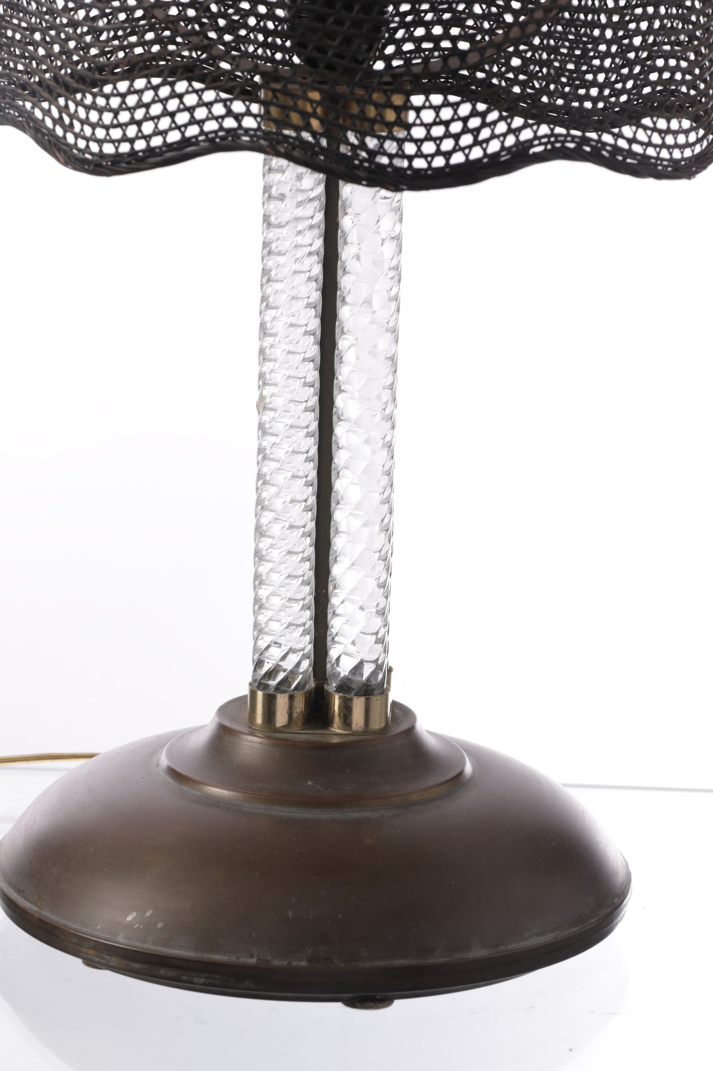 Lampada torchon vetro di Murano anni 70