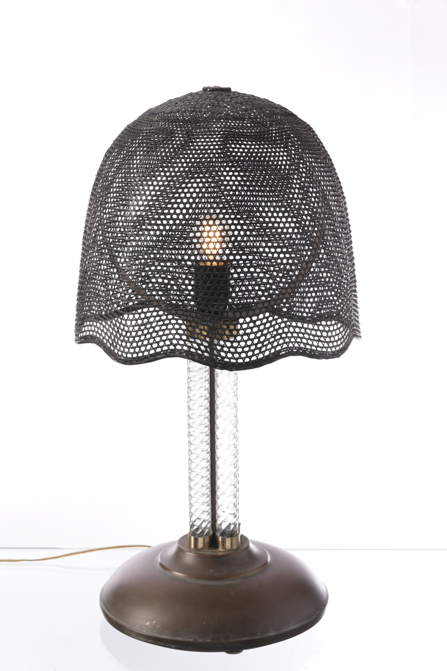 Lampada torchon vetro di Murano anni 70